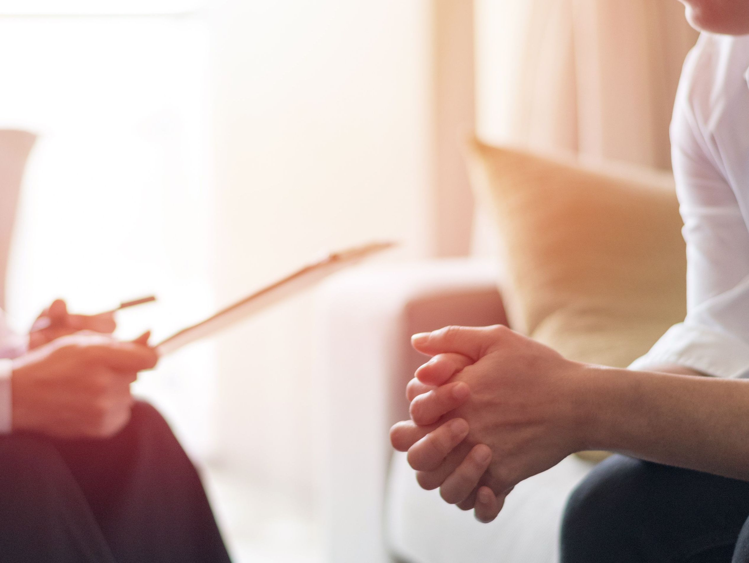 Dråper i rosa og blå toner