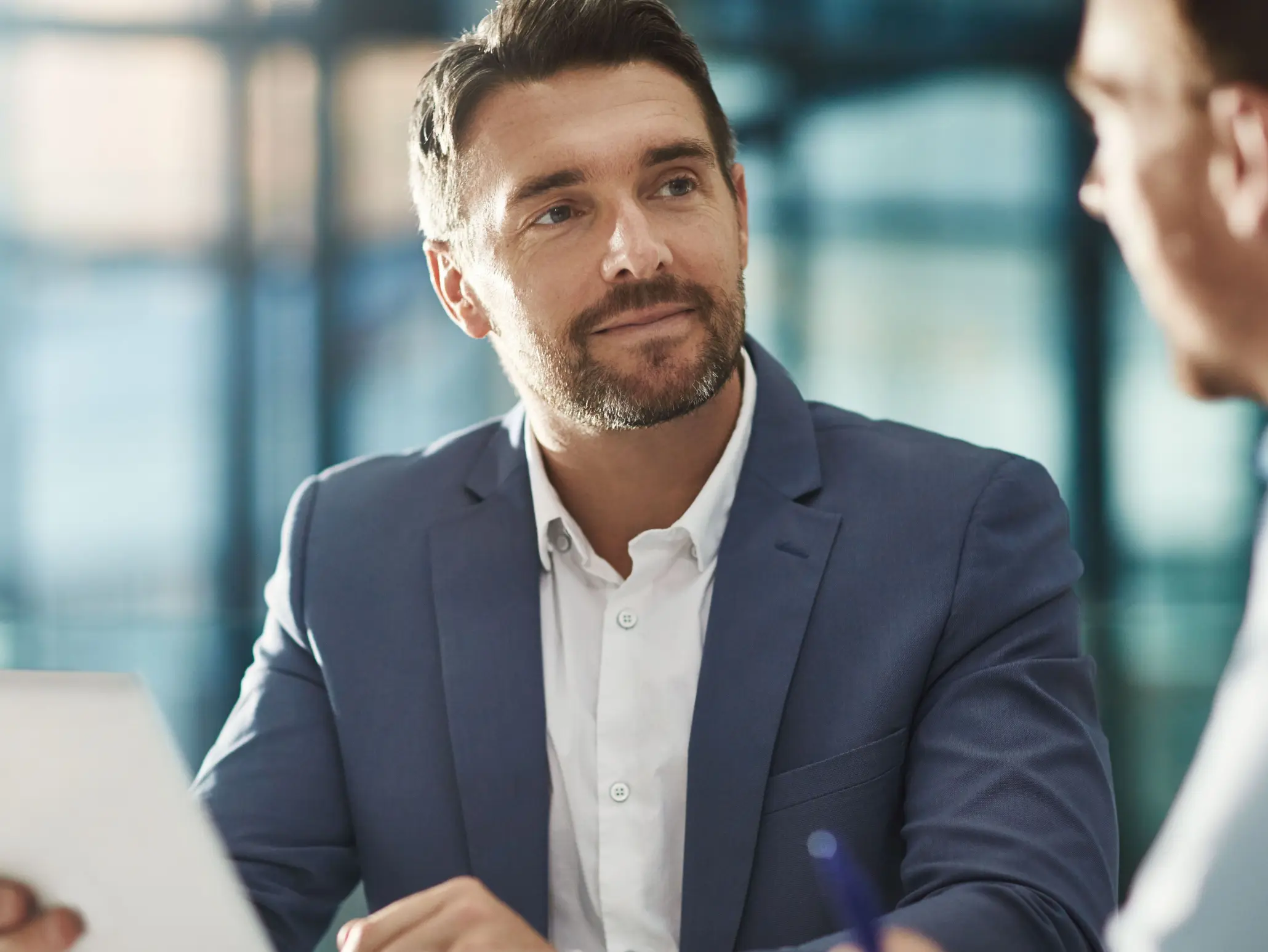 Dråper i rosa og blå toner