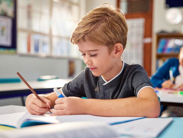 Dråper i rosa og blå toner